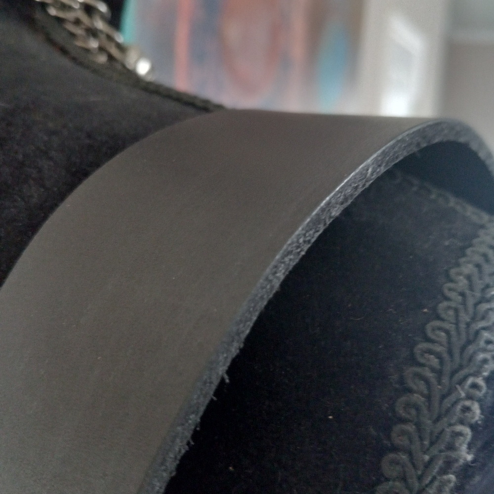 Elegant Womens Black Leather Hobo Bag Handcrafted By J.Monique - Picture 9 of 14